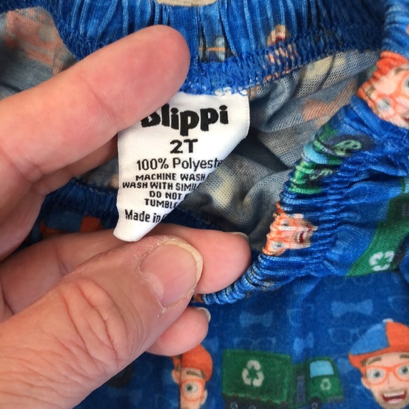 Blippi - Jammy pants…trucks, bulldozers, fire trucks, planes, tractors. Size 2T - Picture 3 of 3
